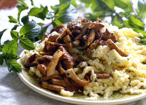 Spätzle mit Nudelminze